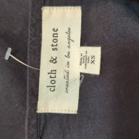 Cloth & Stone Women's Black Linen Deep V Jumpsuit Size XS - Picture 14 of 16